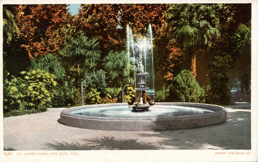 St. James Park in an early postcard view